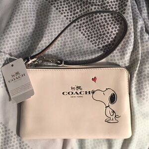 Coach Peanuts Wristlet